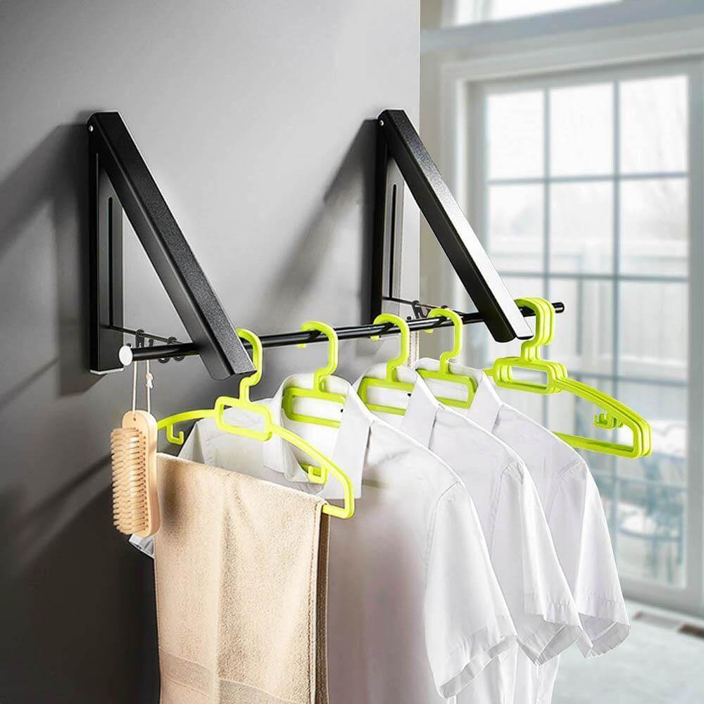 Wall Mounted Retractable Folding Clothes Rack - Image 19