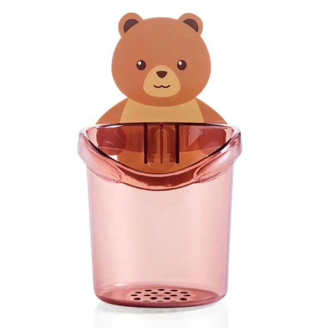 Wall-Mounted Sticky Bear Toothbrush Holder - Image 5