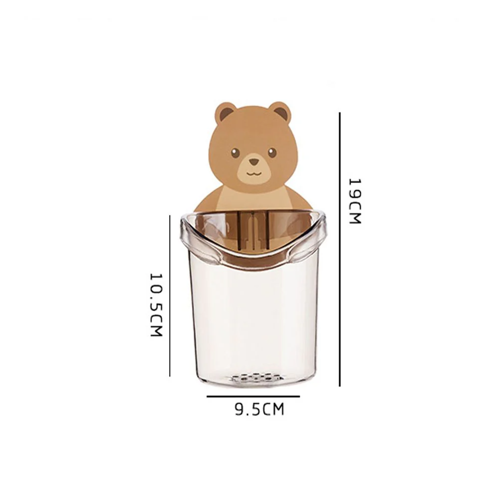 Wall-Mounted Sticky Bear Toothbrush Holder - Image 7