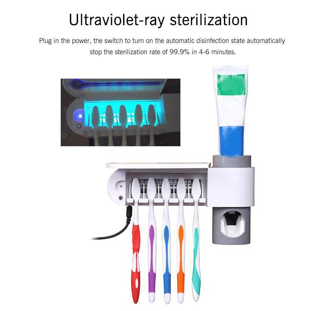 Wall-Mounted Toothbrush Disinfection Storage Organizer - Image 2