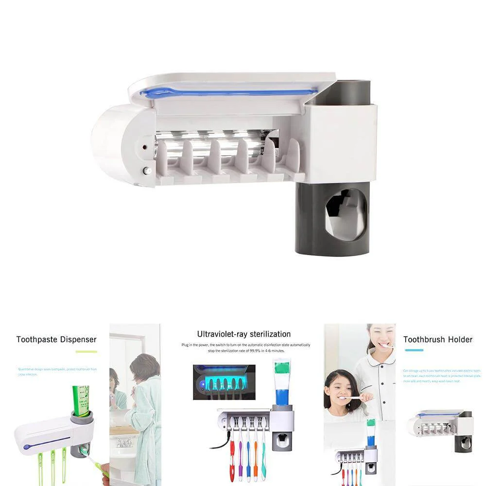 Wall-Mounted Toothbrush Disinfection Storage Organizer - Image 6