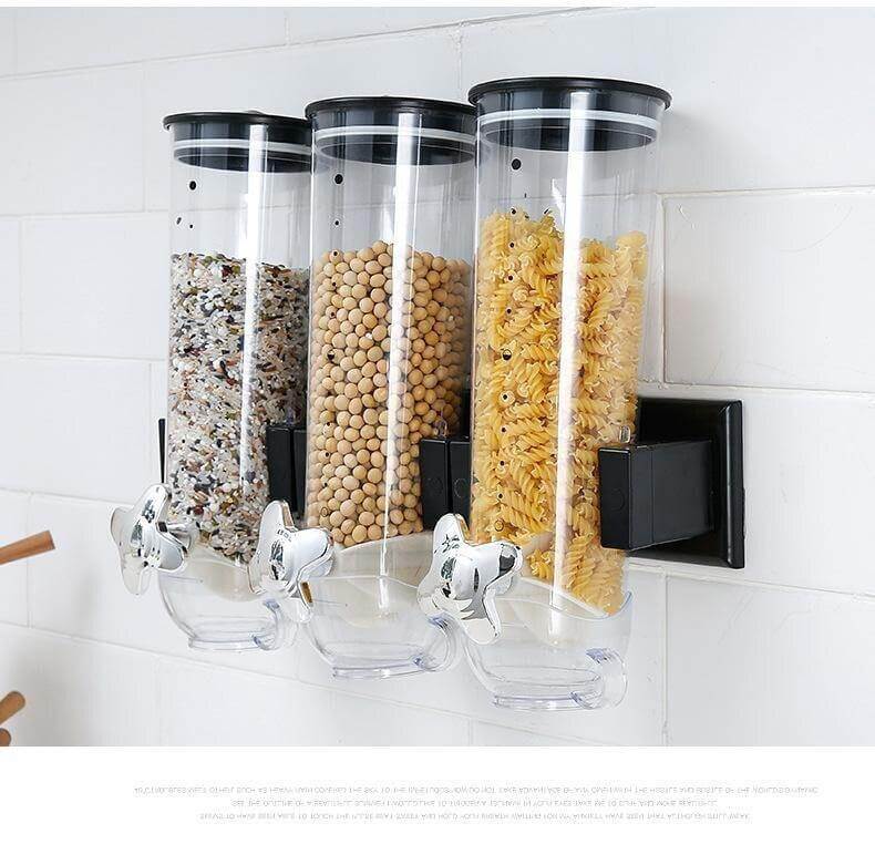 Wall-Mounted Transparent Cereal Dispenser - Image 3