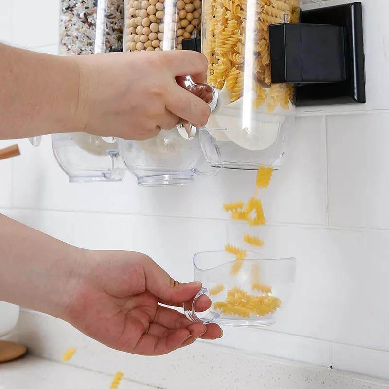 Wall-Mounted Transparent Cereal Dispenser - Image 4