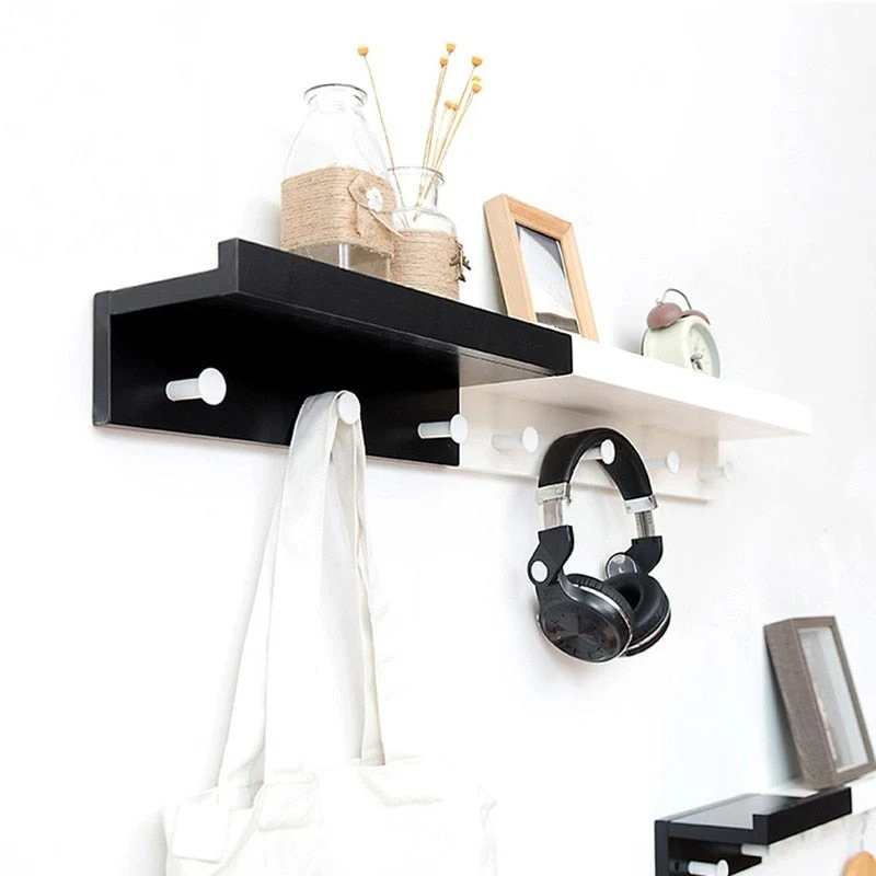 Wall Mounted Wooden Simple Shelf Rack - Image 11