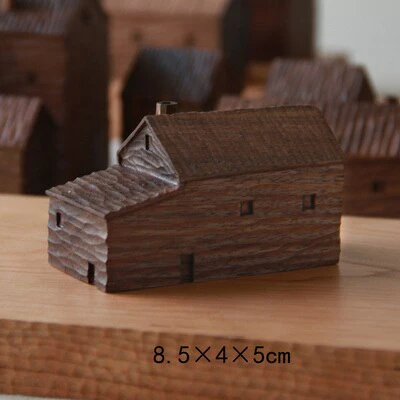 Walnut Miniature Wood House Decor - Image 9