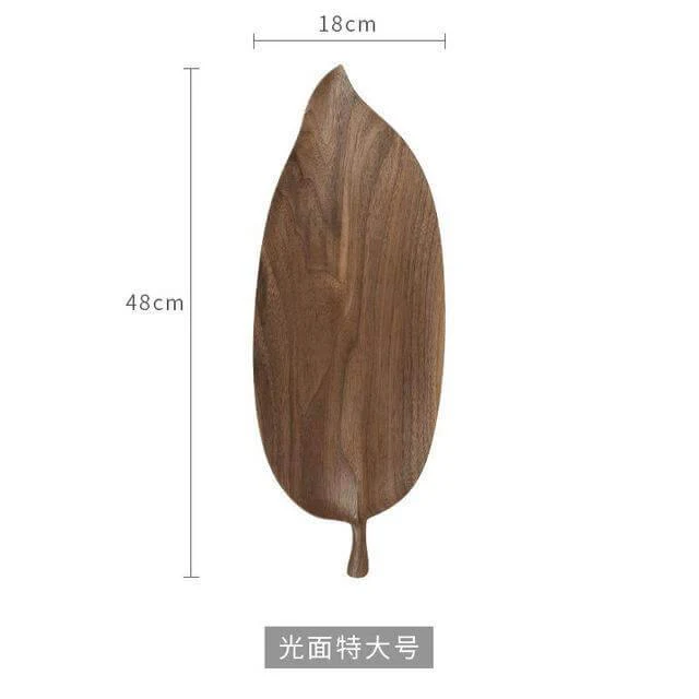Walnut Snack Tray Leaf Plates - Image 13