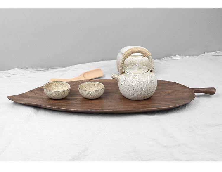 Walnut Snack Tray Leaf Plates - Image 14