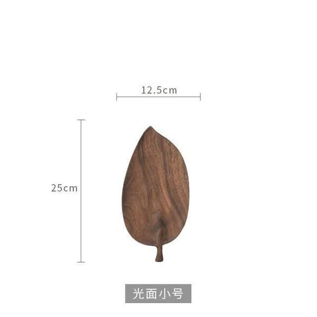 Walnut Snack Tray Leaf Plates - Image 15