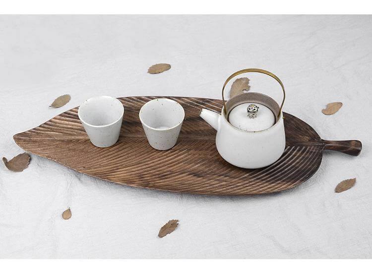 Walnut Snack Tray Leaf Plates - Image 4