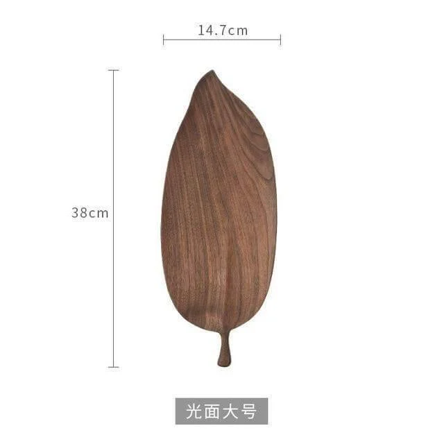 Walnut Snack Tray Leaf Plates - Image 5