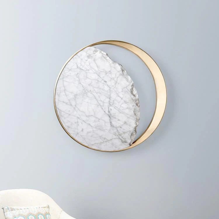 Waning Gibbous Moon Led Marble Wall Lamp - Image 6