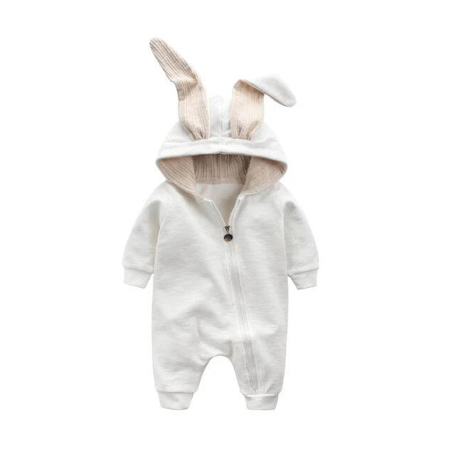 Warm Bunny Ear Rompers Winter Infant Rabbit Style Jumpsuit - Image 7