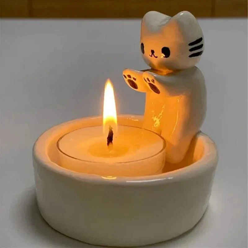 Warm Cat Candle Holder - Image 3