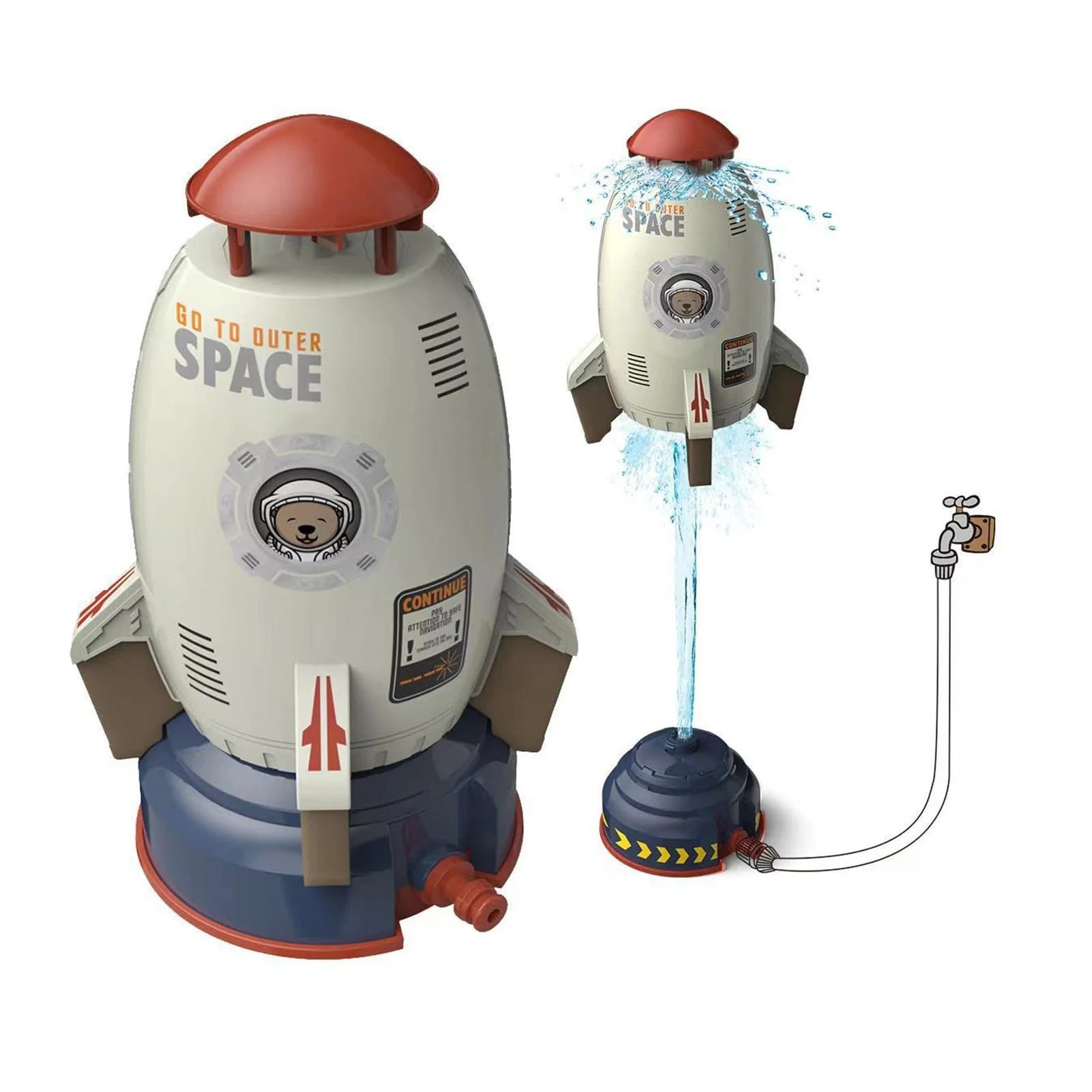 Water Spray Space Rocket Launcher Kids Toy - Image 4