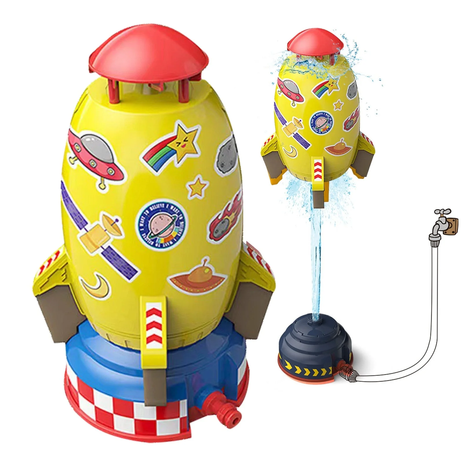 Water Spray Space Rocket Launcher Kids Toy - Image 7