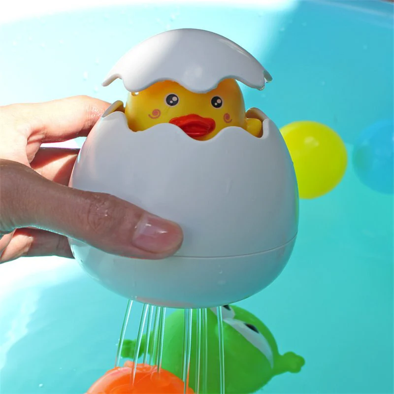 Water Sprinkler Egg Shape Baby Bath Toy - Image 4