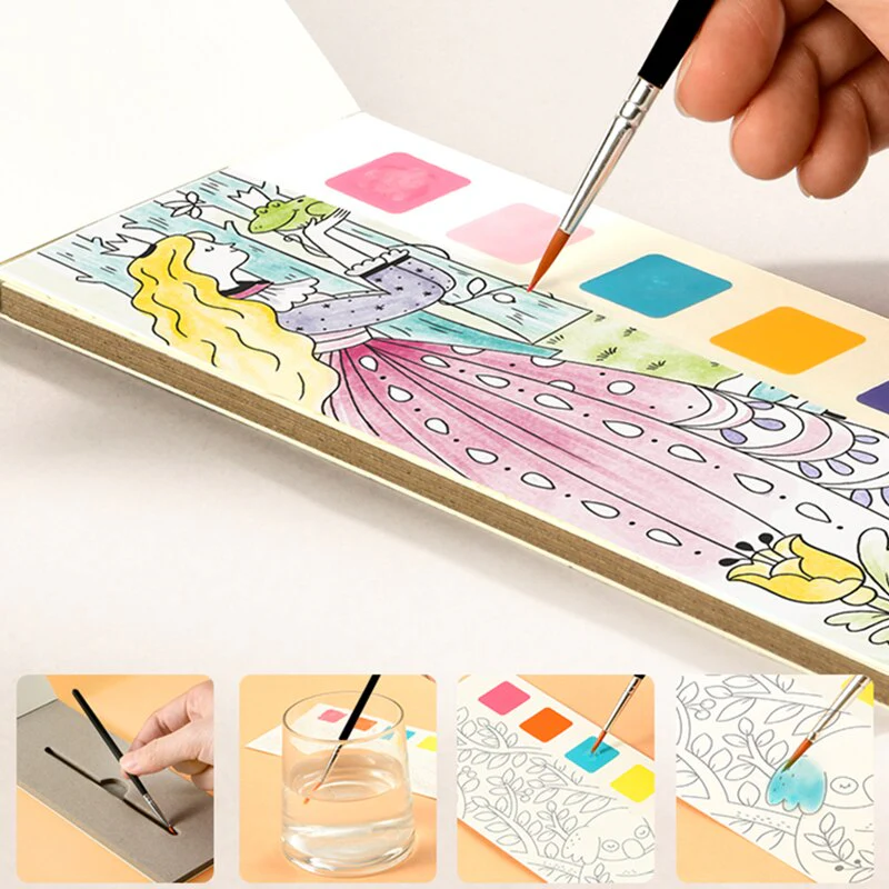 Watercolor Kids Book Paint Set - Image 5