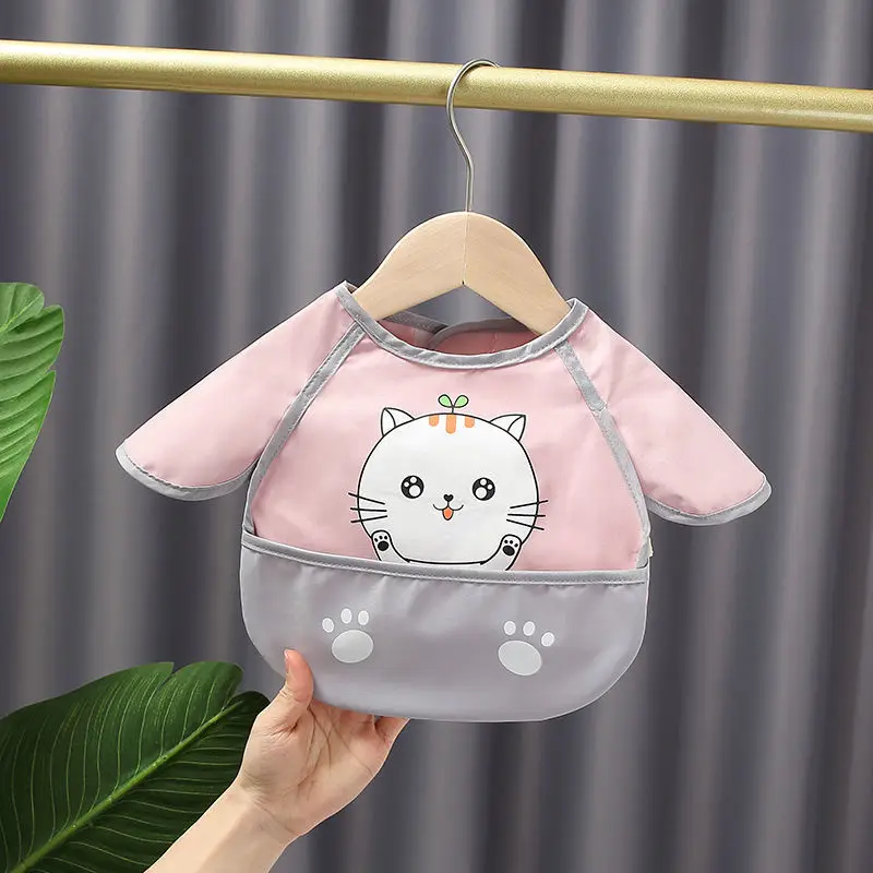 Waterproof Cartoon Baby Easy-to-Clean Bibs - Image 13