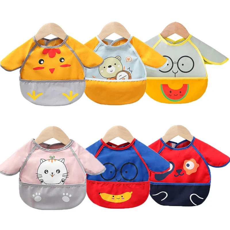Waterproof Cartoon Baby Easy-to-Clean Bibs - Image 5