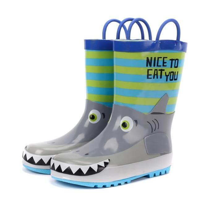 Waterproof Children's Cartoon Rubber Boots - Image 10