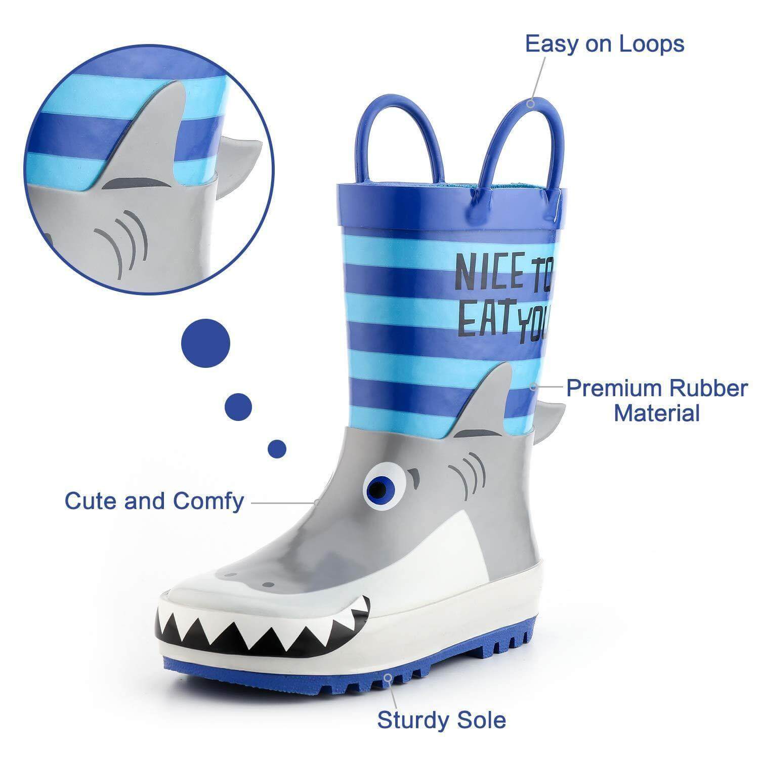 Waterproof Children's Cartoon Rubber Boots - Image 7