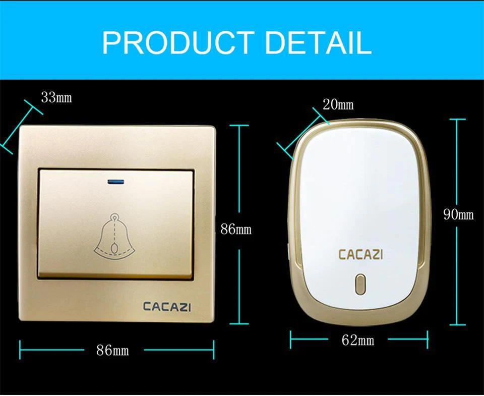 Waterproof Cordless Wireless Doorbell - Image 5