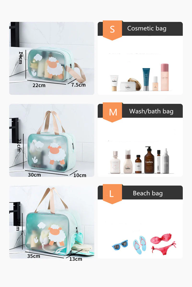 Waterproof Cosmetic Organizer Travel Bag - Image 4