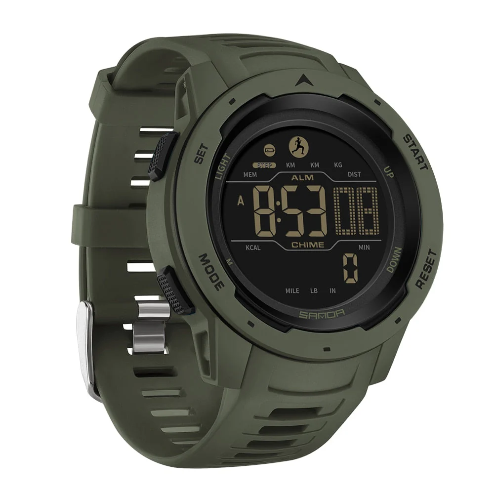 Waterproof Military Pedometer Digital Watch - Image 8