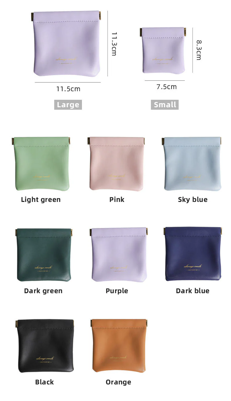 Waterproof Mini Leather Makeup Bag - Image 15