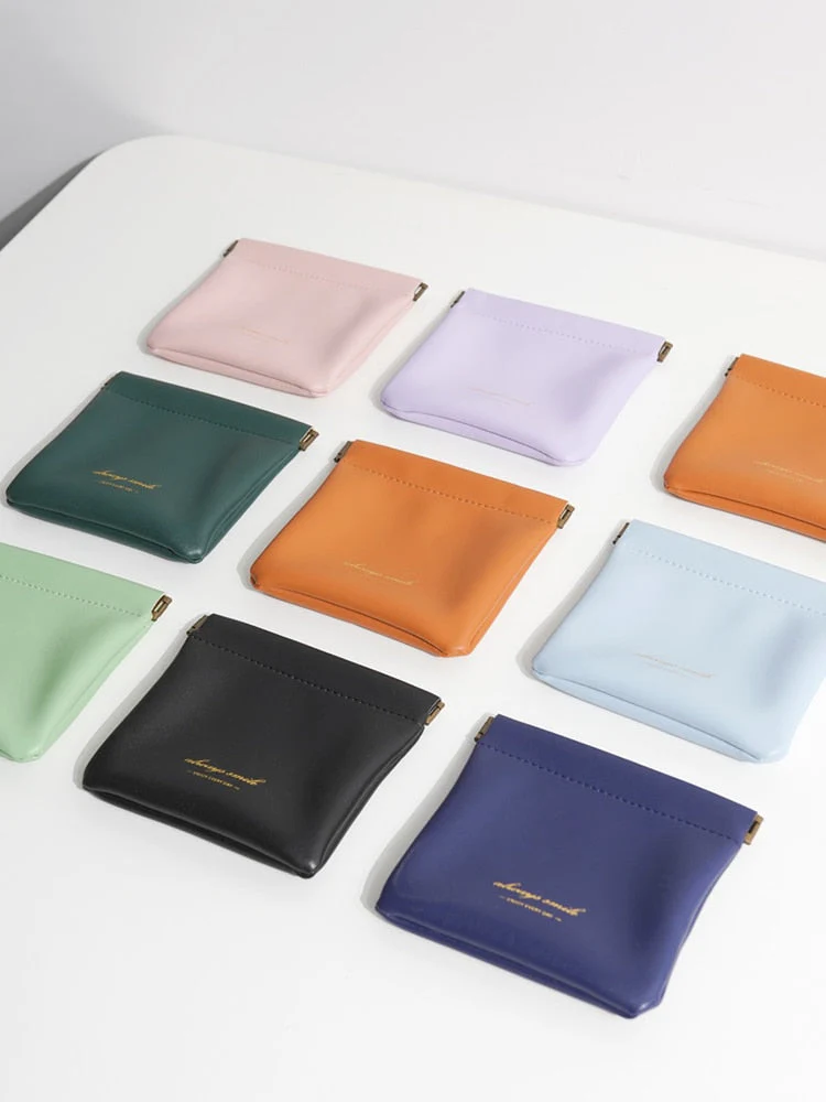 Waterproof Mini Leather Makeup Bag - Image 2