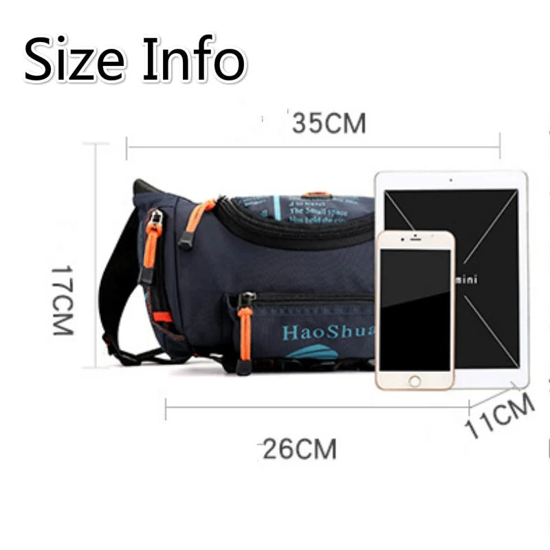 Waterproof Oxford Style Stash Waist Bag - Image 3