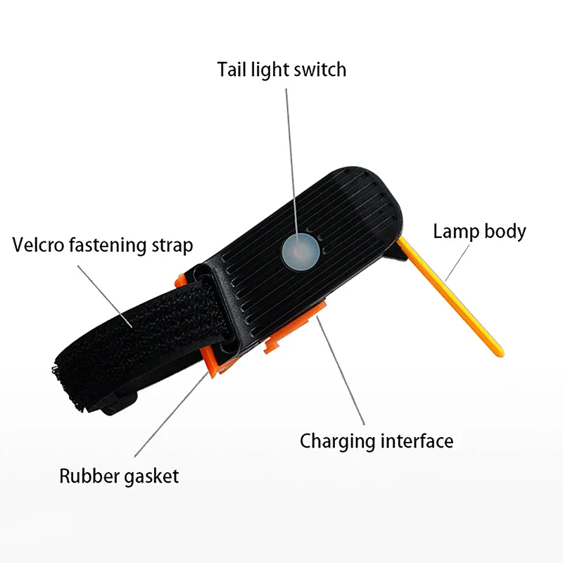 Waterproof Rechargeable LED Safe Ride Bike Tail Light - Image 4