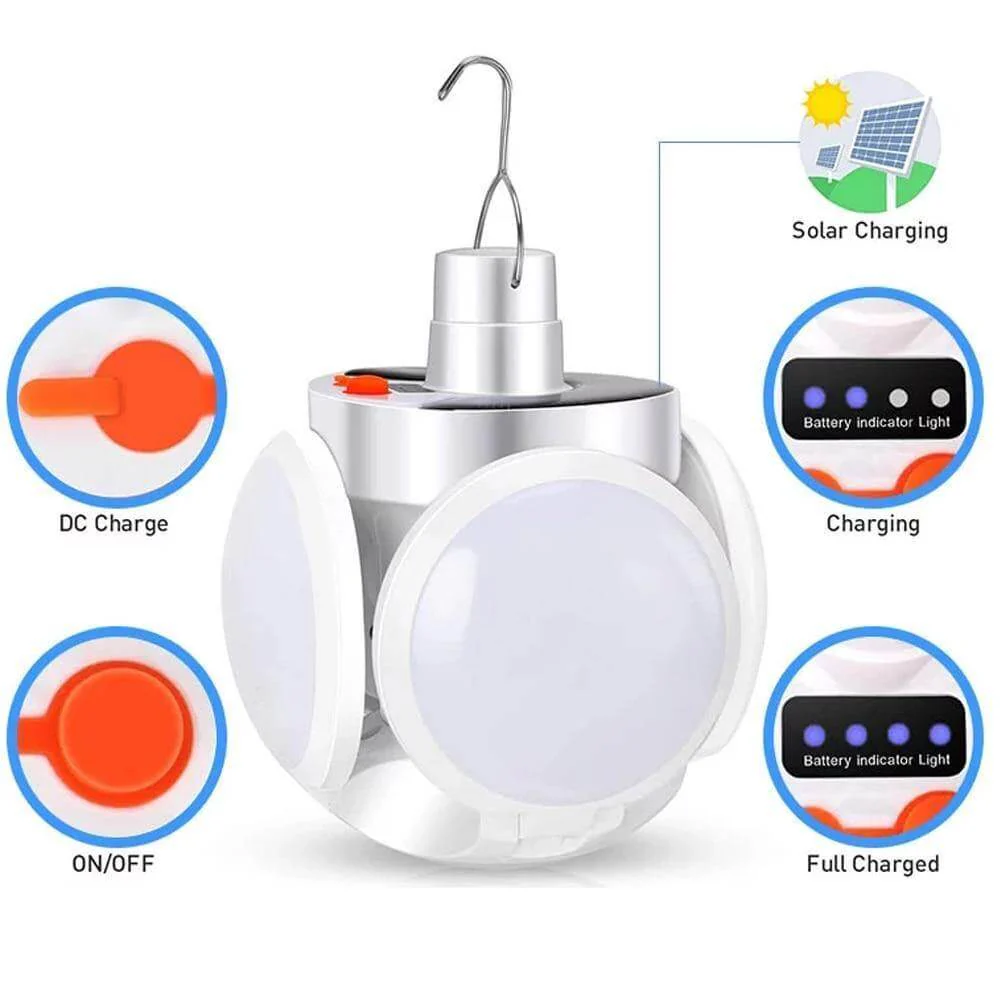 Waterproof Rechargeable Solar Camping Lamp - Image 2