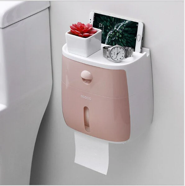 Waterproof Toilet Paper Holder Storage Box - Image 10