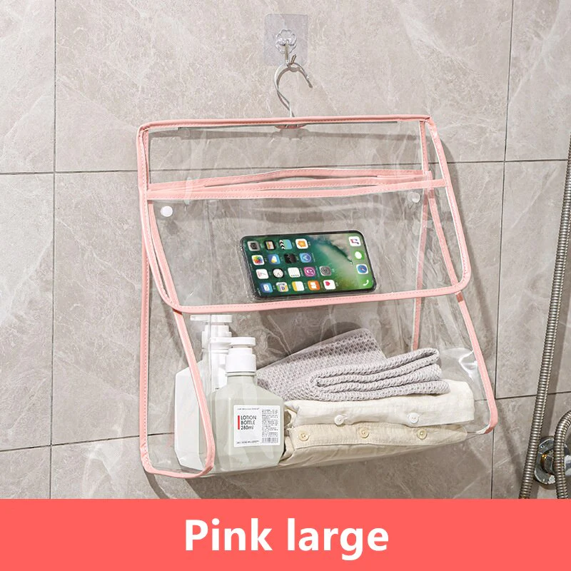 Waterproof Transparent Hanging Bathroom Organizer Bag - Image 10