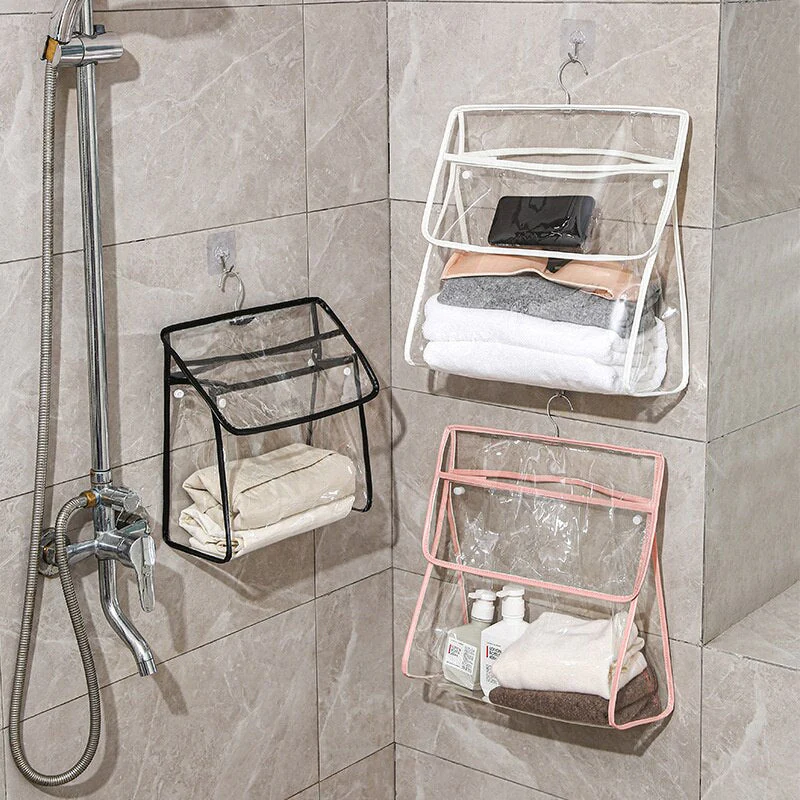 Waterproof Transparent Hanging Bathroom Organizer Bag - Image 4