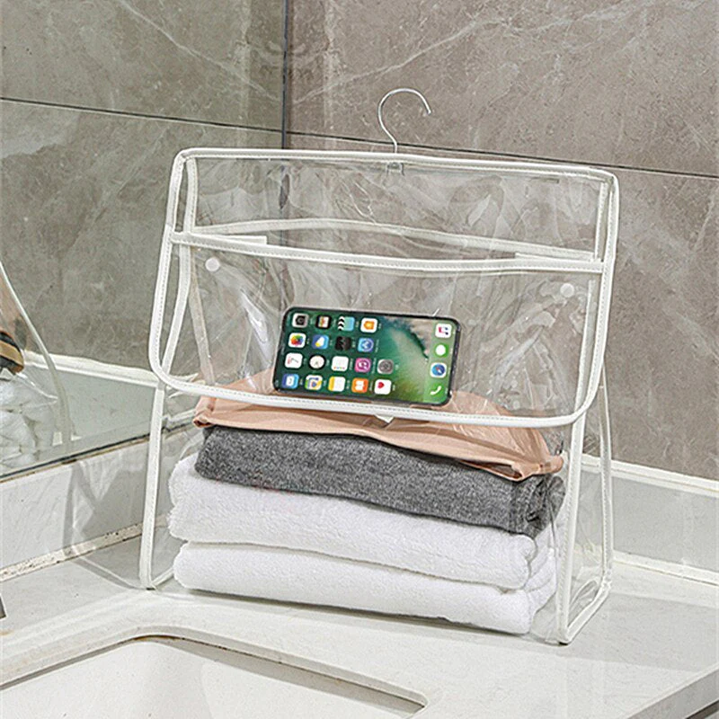 Waterproof Transparent Hanging Bathroom Organizer Bag - Image 6