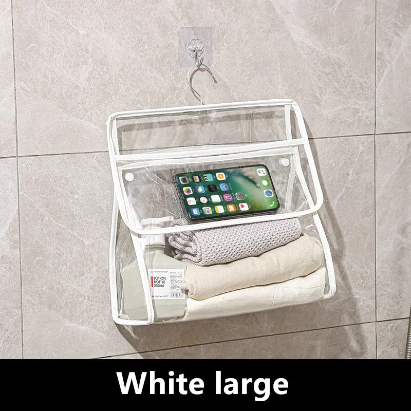 Waterproof Transparent Hanging Bathroom Organizer Bag - Image 8