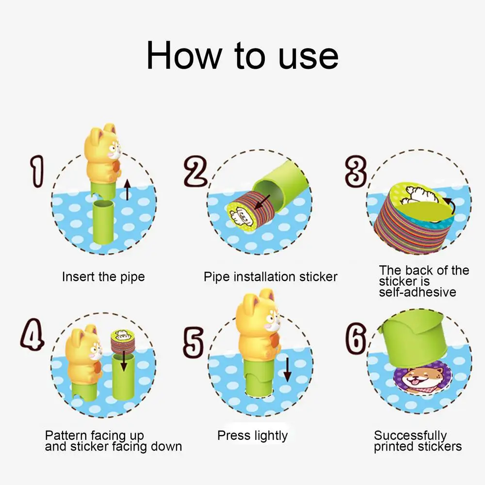 Waterproof Unlimited Fun Kids Sticker Stamp Set - Image 3