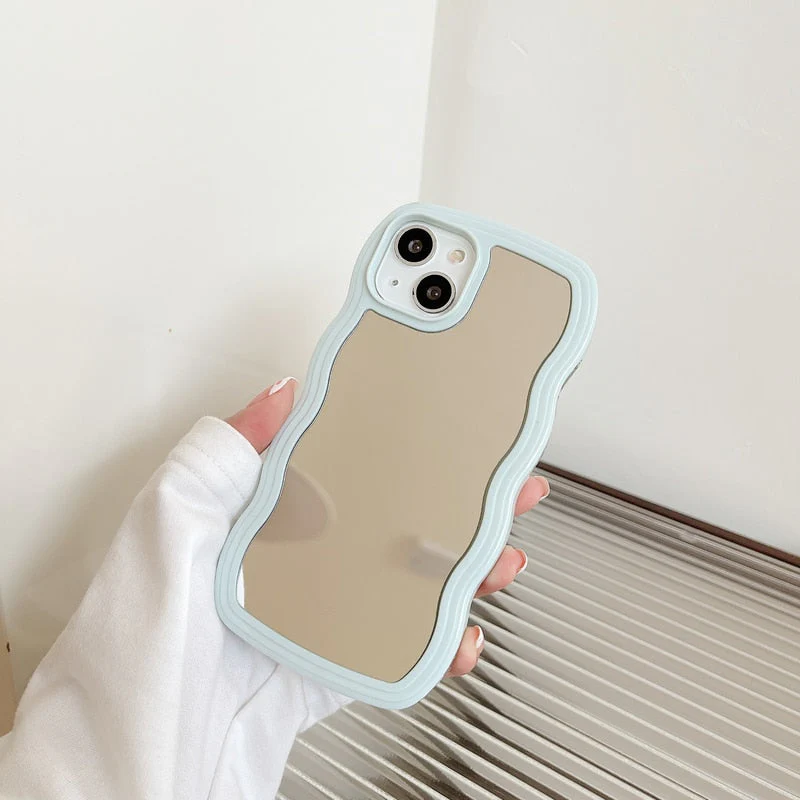 Wavy Makeup Mirror Phone Case - Image 3