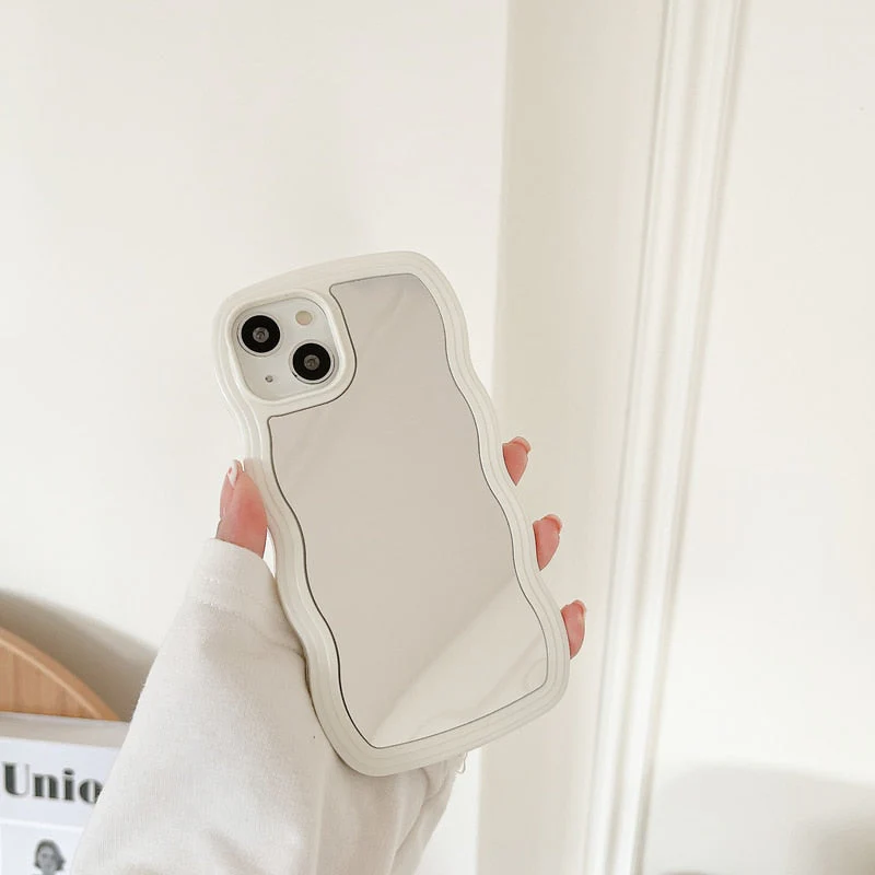 Wavy Makeup Mirror Phone Case - Image 4