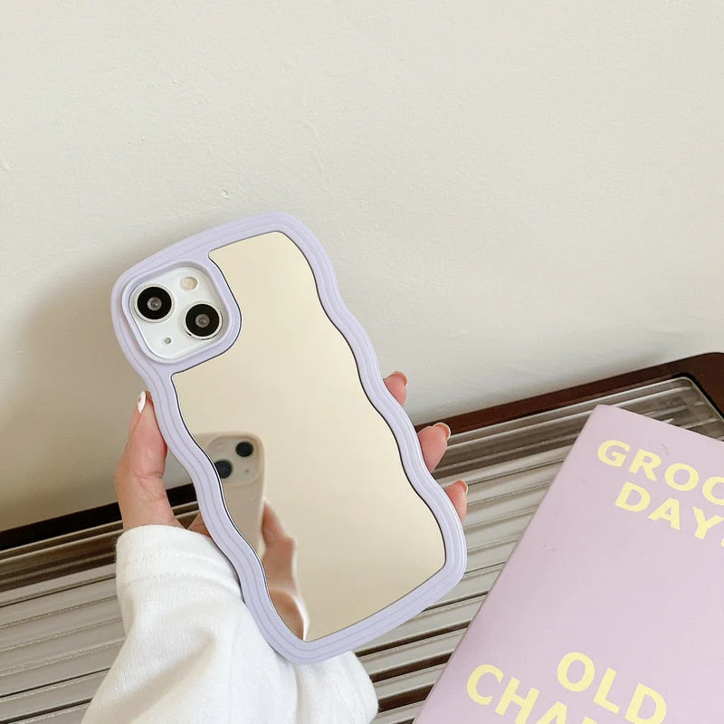 Wavy Makeup Mirror Phone Case - Image 5