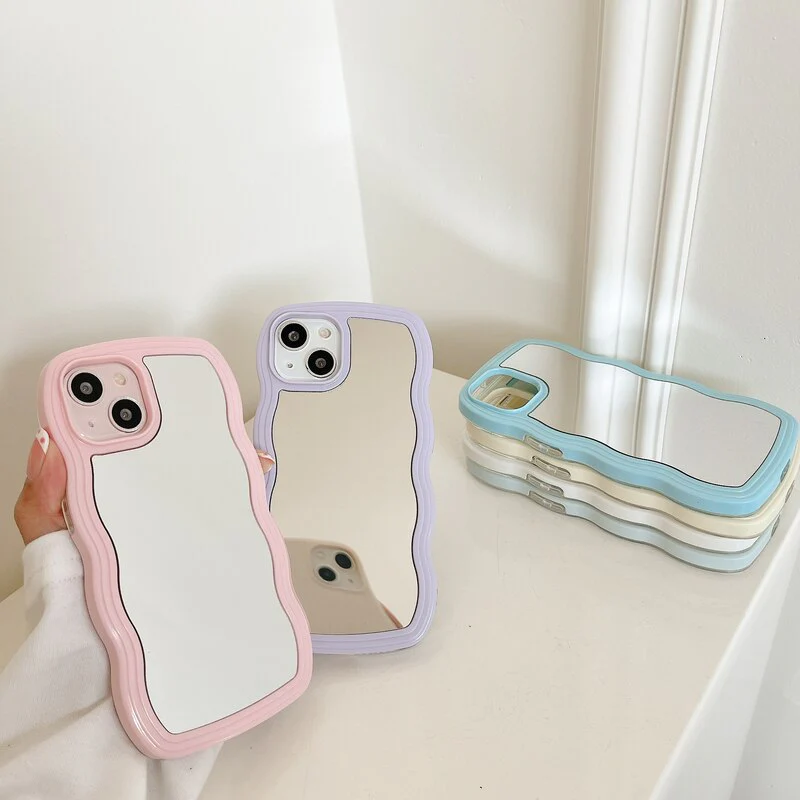 Wavy Makeup Mirror Phone Case - Image 9