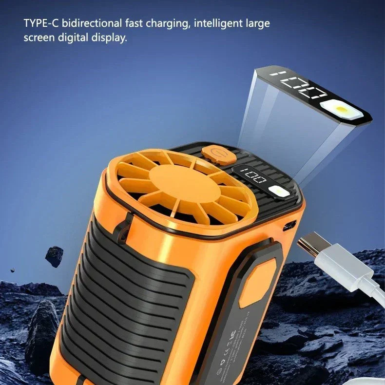 Wearable Clip-On Cooling Mini Powerful Fan - Image 2