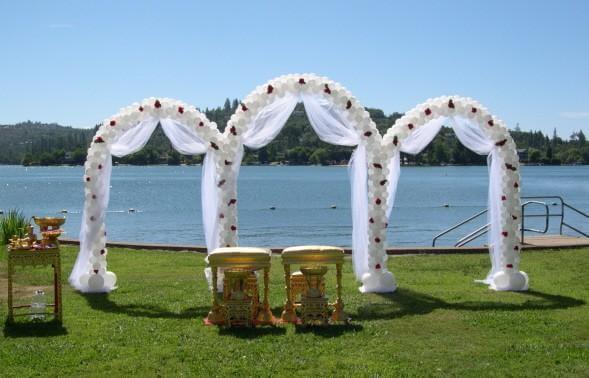 Wedding Decoration Party Props White Metal Wedding Arch - Image 2