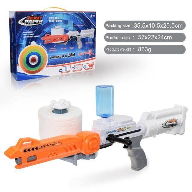 Wet Roll Paper Toy Shooting Gun - Image 11