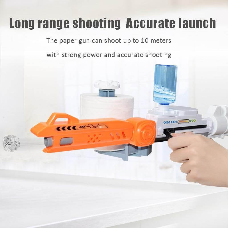 Wet Roll Paper Toy Shooting Gun - Image 5