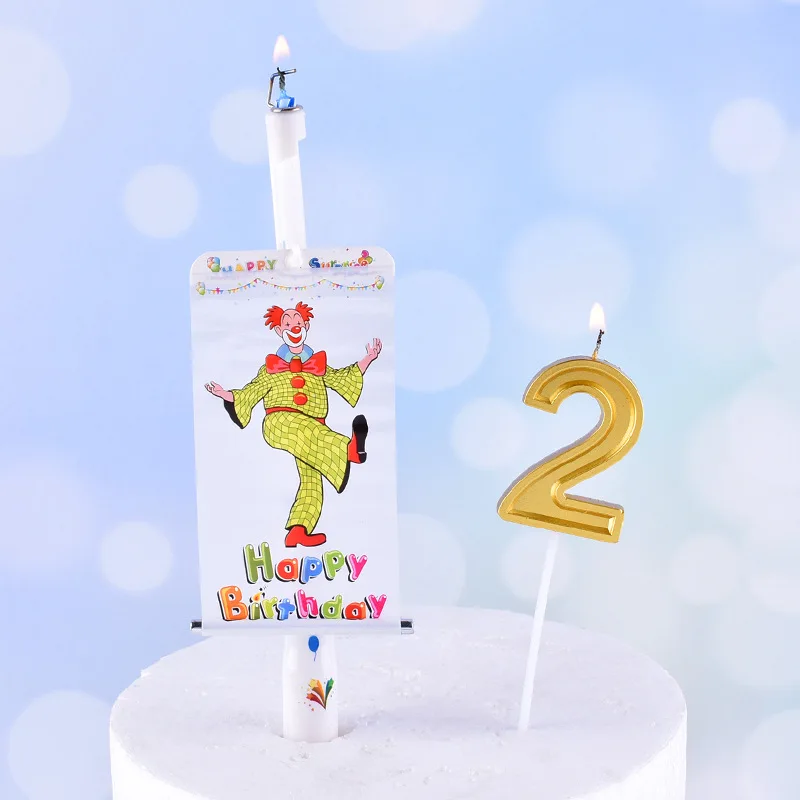 Whimsy Clown Surprise Party Cake Candles - Image 5