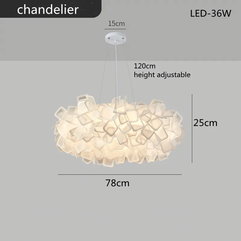 White Flower LED Multi-Mode Dimming Home Ceiling Lamp - Image 11