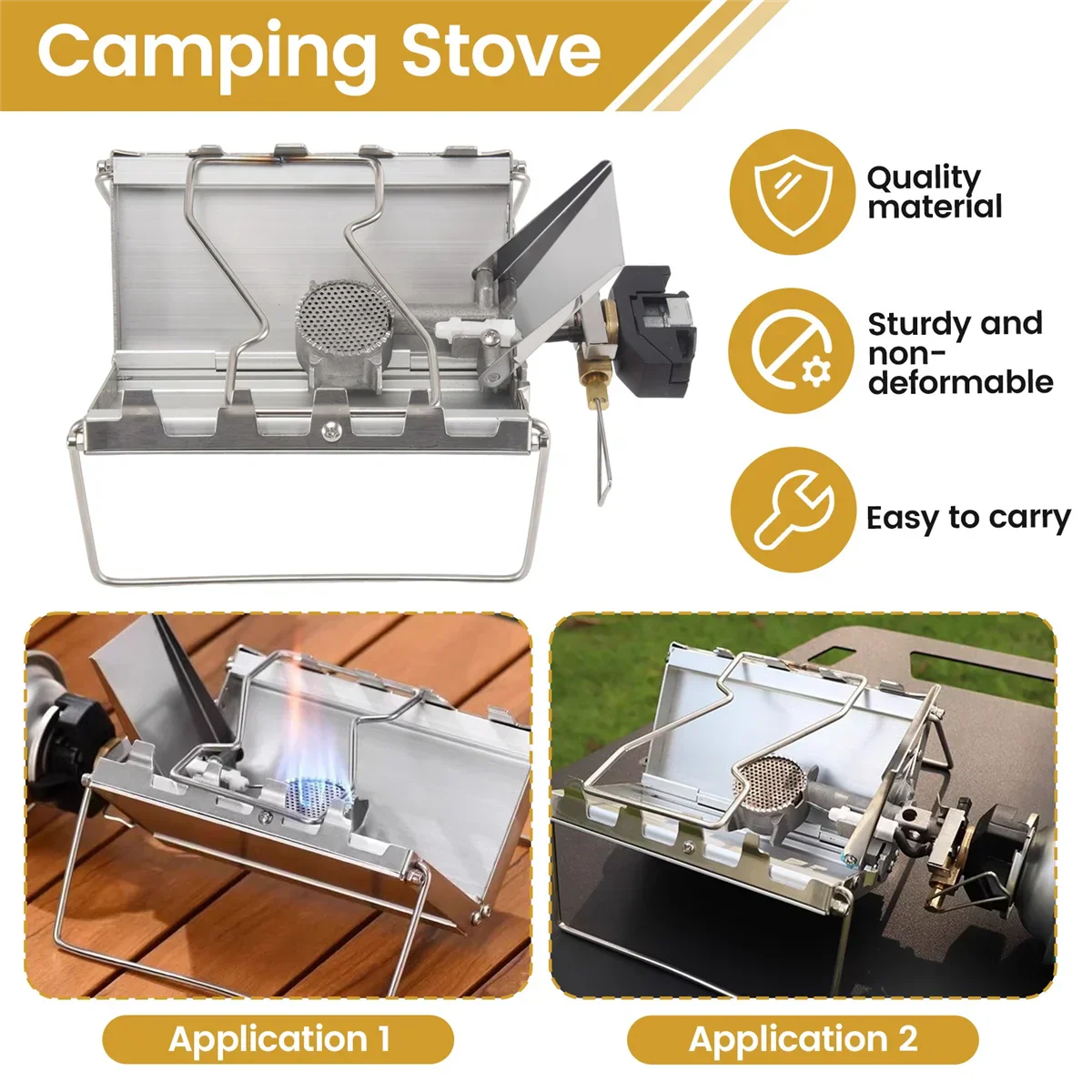 Wild Burner Foldable High-Power Camping Gas Stove - Image 4